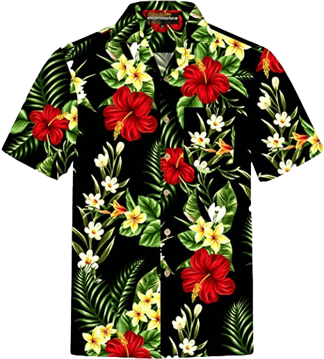 Chemise Hawaïenne Homme - Fleur Hibiscus