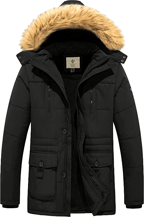 Manteau d'hiver homme - Noir - 3XL