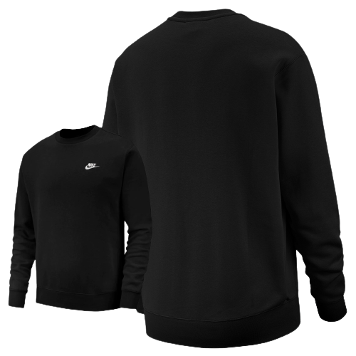 Nike NSW Club T-Shirt à Manches Longues Homme-Noir