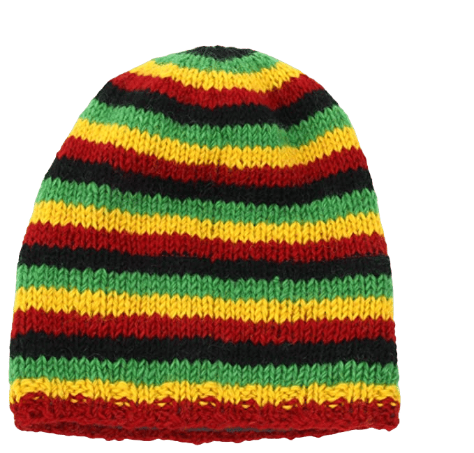 Bonnet ample en laine tricotée