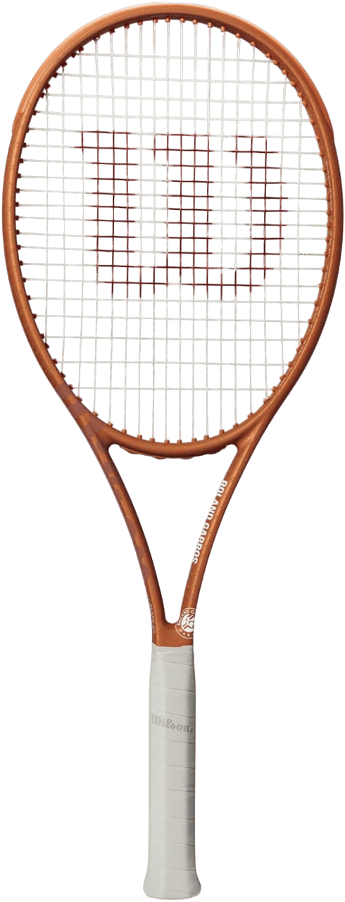 Raquette de tennis marron